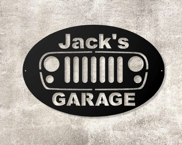 Personalized Jeep Garage Sign Workshop Sign Housewarming Gifts