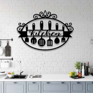 Personalized Kitchen Metal Sign Kitchen Decor Baking Kitchen Wall Decor Chef Gifts Mothers Day Gifts 1