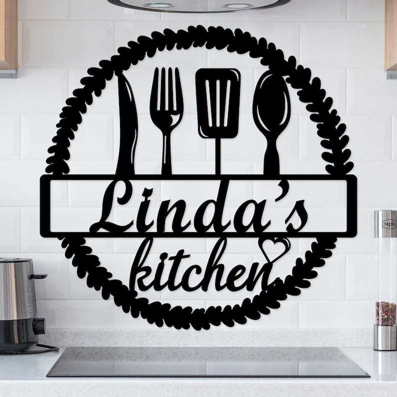 Homemade Metal Sign Kitchen Decor Homemade Sign 