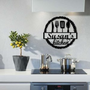 Personalized Kitchen Metal Sign Kitchen Decor Handmade Gifts Mothers Day Gifts 2