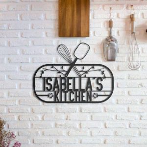 Personalized Kitchen Chef Metal Wall Decor - Cut Metal Sign-Home Decor