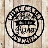 Personalized Kitchen Sign Bless This Little Kitchen Sign Kitchen Decor Housewarming Gifts 3