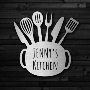 Personalized Kitchen Sign Cooking Gifts Kitchen Home Backyard Decor Mom Gifts 1