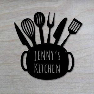 Personalized Kitchen Sign Cooking Gifts Kitchen Home Backyard Decor Mom Gifts 2