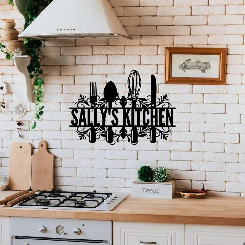 Personalized Kitchen Sign Kitchen Wall Decor Mothers Day Gifts