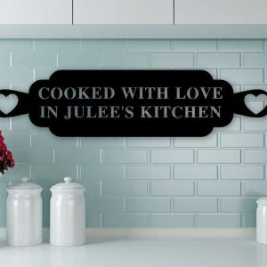 Personalized Kitchen Sign Kitchen Wall Decor Cooking Lover 2