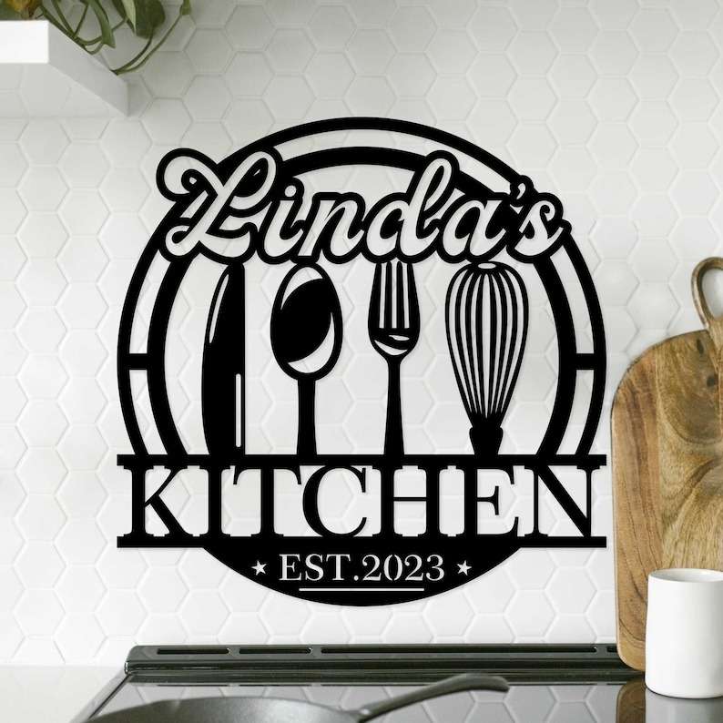 Personalized Kitchen Corner Sign Kitchen Decor Mothers Day Gifts