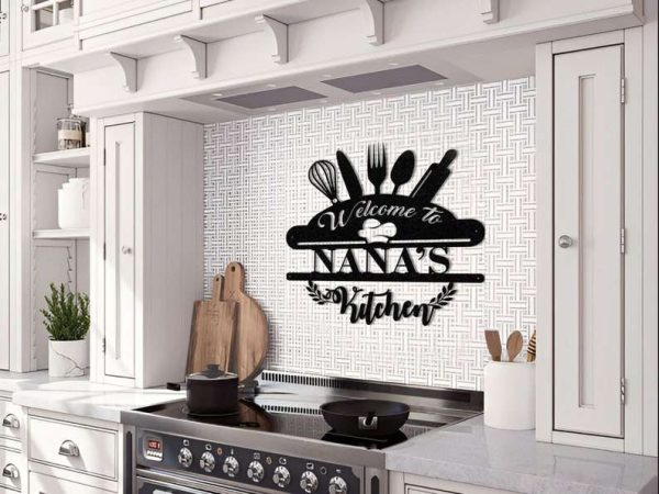 Personalized Kitchen Sign Welcome Sign Nana Mothers Day Gifts Kitchen Decor Housewarming Gifts