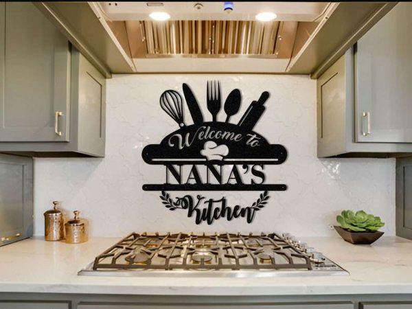 Personalized Kitchen Sign Welcome Sign Nana Mothers Day Gifts Kitchen Decor Housewarming Gifts