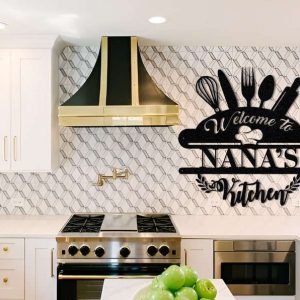 Personalized Kitchen Sign Welcome Sign Nana Mothers Day Gifts Kitchen Decor Housewarming Gifts