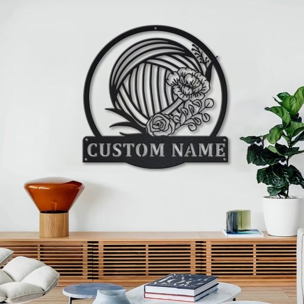 Personalized Knitting Crochet Sign Crochet Hooks Custom Metal Sign Crochet Decor Quilting Sign Crochet Lover Gifts