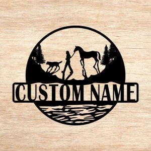 Personalized Metal Campsite Sign Beach Decor Sunset Beach Sign Camping Gift