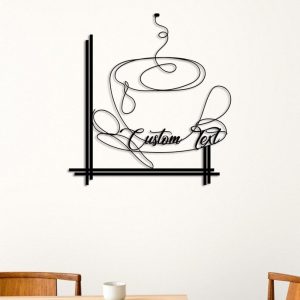 Personalized Metal Coffee Wall Art