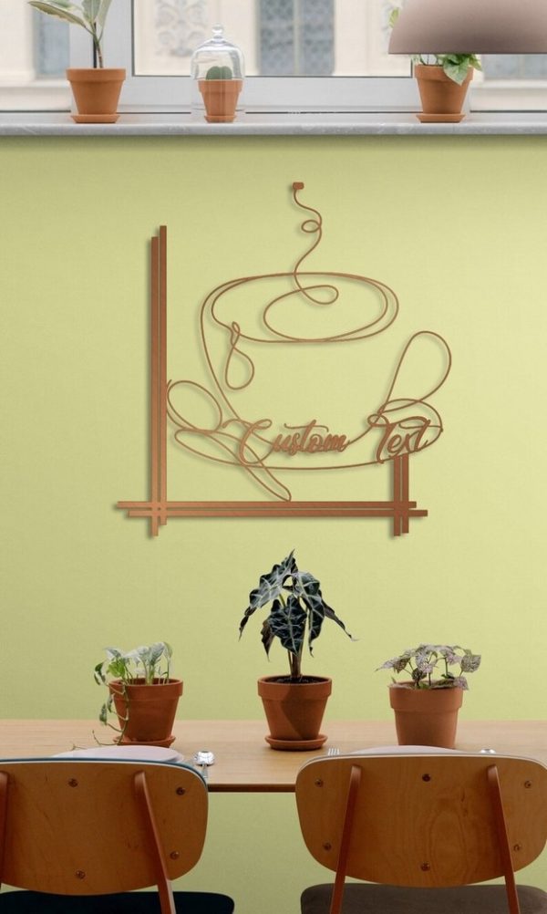 Personalized Metal Coffee Wall Art