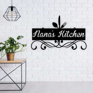 Personalized Metal Kitchen Sign Cooking Lover Gifts Kitchen Wall Decor 3