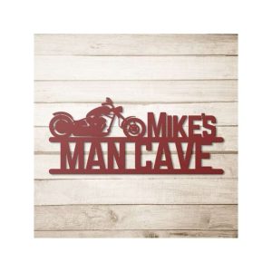 Personalized Metal Motorcycle Sign Garage Sign Motorcycle Gifts Man Cave Decor 4