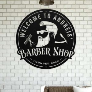 Personalized Metal Sign For Barber Shop Hair Cutter Sign Hair Stylist Gifts Hair Salon Decor