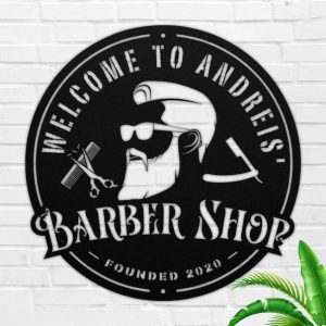 Personalized Metal Sign For Barber Shop Hair Cutter Sign Hair Stylist Gifts Hair Salon Decor 2