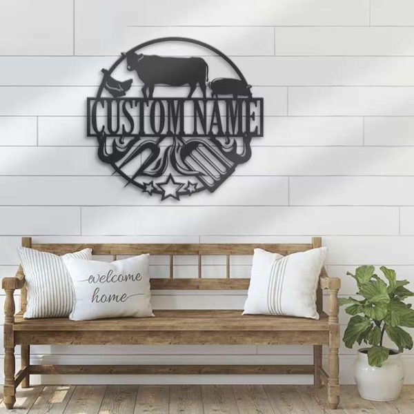 Personalized Metal Wall Art for Grill Custom Backyard BBQ Name Sign Home Decor for Barbecue, Patio, and Housewarming Ideal for Birthday or Christmas Gift for Dad Master Grill