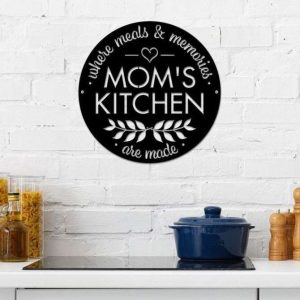 Personalized Mom Kitchen Sign Cooking Lover Gifts Kitchen Decor Gifts For Mothers Day 1