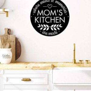 Personalized Mom Kitchen Sign Cooking Lover Gifts Kitchen Decor Gifts For Mothers Day 2