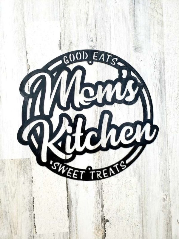 Personalized Mom’s Kitchen Good Eats Sweet Treats Kitchen Diner Decor Custom Metal Sign