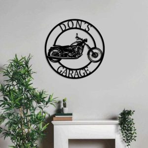 Personalized Motorcycle Garage Sign Workshop Sign Man Cave Decor Motorcycle Lover Gifts