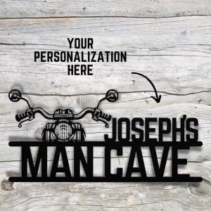 Personalized Motorcycle Sign Biker Sign Motorcycle Gifts Man Cave Decor Garage Decoration