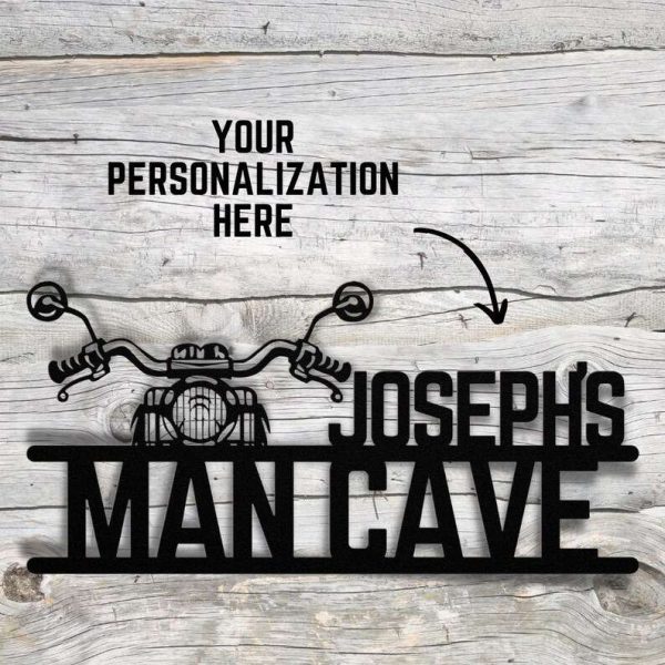 Personalized Motorcycle Sign Biker Sign Motorcycle Gifts Man Cave Decor Garage Decoration