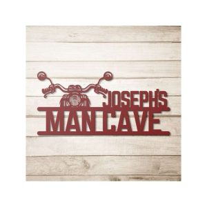 Personalized Motorcycle Sign Biker Sign Motorcycle Gifts Man Cave Decor Garage Decoration 4