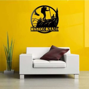 Personalized Mountain Hiking Men Custom Metal Sign 2