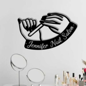 Personalized Nail Salon Sign Beauty Salon Sign Beauty Shop Decor Barber Gifts