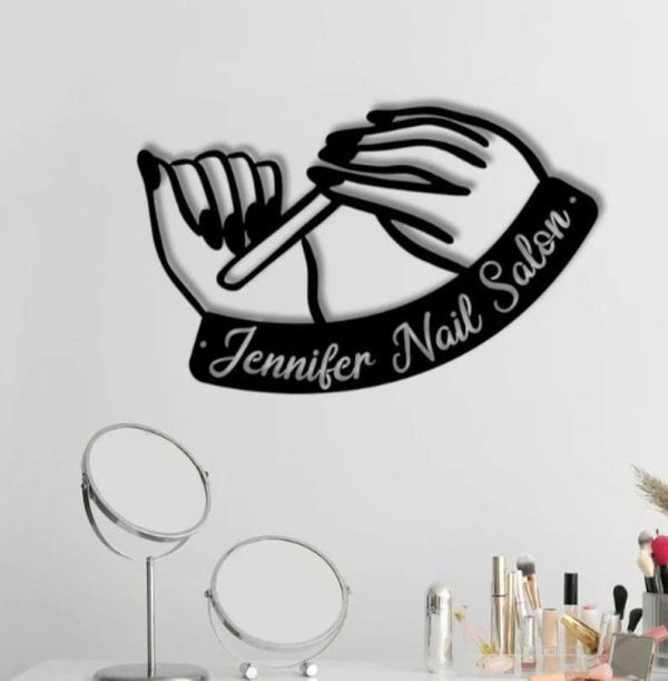 Personalized Nail Salon Sign Beauty Salon Sign Beauty Shop Decor Barber Gifts