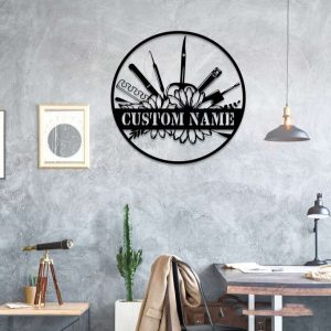 Personalized Nail Tech Sign Nail Tools Shop Sign Barber Shop Sign Barber Gifts Home Decor