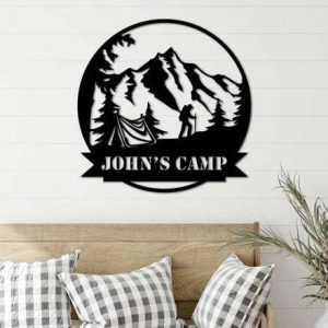 Personalized Outdoor Camping Hiking Mountain Custom Metal Sign 3