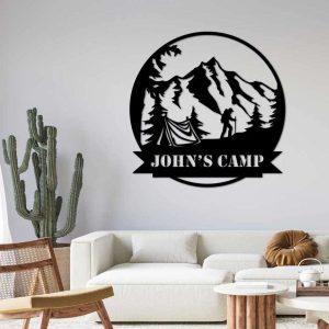 Personalized Outdoor Camping Hiking Mountain Custom Metal Sign 5