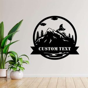 Personalized Outdoor Sign Mountain Wilderness Sign Outdoor Decor