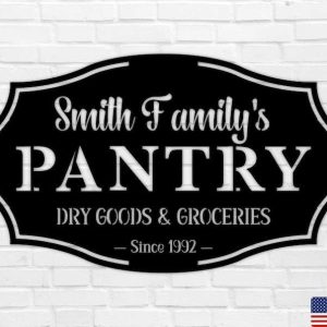 Personalized Pantry Metal Sign Kitchen Sign Kitchen Decor Housewarming Gifts 2