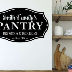 Personalized Pantry Metal Sign Kitchen Sign Kitchen Decor Housewarming Gifts 4