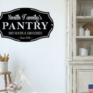 Personalized Pantry Metal Sign Kitchen Sign Kitchen Decor Housewarming Gifts