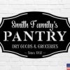 Personalized Pantry Sign Metal Pantry Wall Decor Kitchen Sign Housewarming Gifts Mom Gifts 2