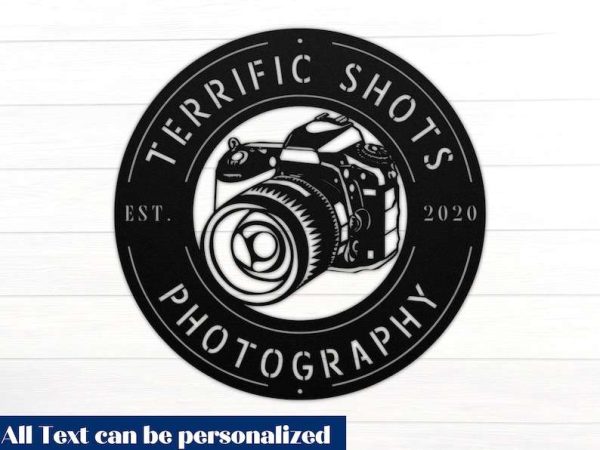 Personalized Photography Metal Sign Gift for Photographer, Photography Lover