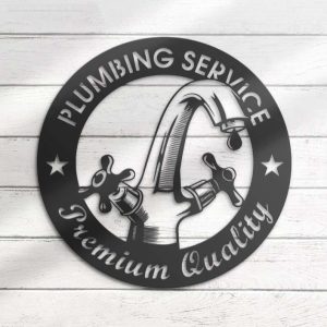 Personalized Plumbing Service Premium Quality Sign Plumber Name Sign Workshop Custom Metal Signs Birthday Gifts 4