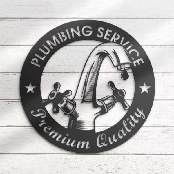 Personalized Plumbing Service Premium Quality Sign Plumber Name Sign Workshop Custom Metal Signs Birthday Gifts