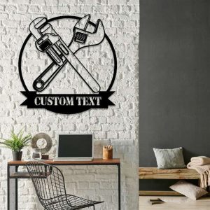 Personalized Plumbing Sign Plumber Gifts Workshop Custom Metal Signs Garage Decor 3