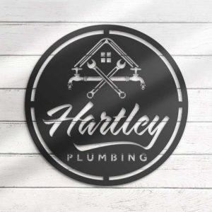 Personalized Plumbing Sign Plumber Name Sign Workshop Custom Metal Signs Garage Sign Man Cave Decor 4