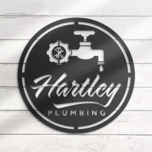 Personalized Plumbing Sign Plumber Sign Garage Custom Metal Signs Repairman Gifts Dad Gifts