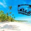 Personalized Pool Bar Sign Swimming Pool Decor Palm Trees Sign Poolside Paradise Decor Pool House Decor Housewarming Gift 3