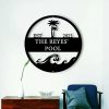 Personalized Pool Palm Tree Sign Pool Bar Signs Pool Family Name Sign Swimming Pool Metal Sign Tiki Bar Sign 2