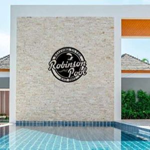 Personalized Poolside Paradise Sign Pool Metal Sign Pool Sign Home Outdoor Decor Sign For Tiki Backyard Swimming Pool 2